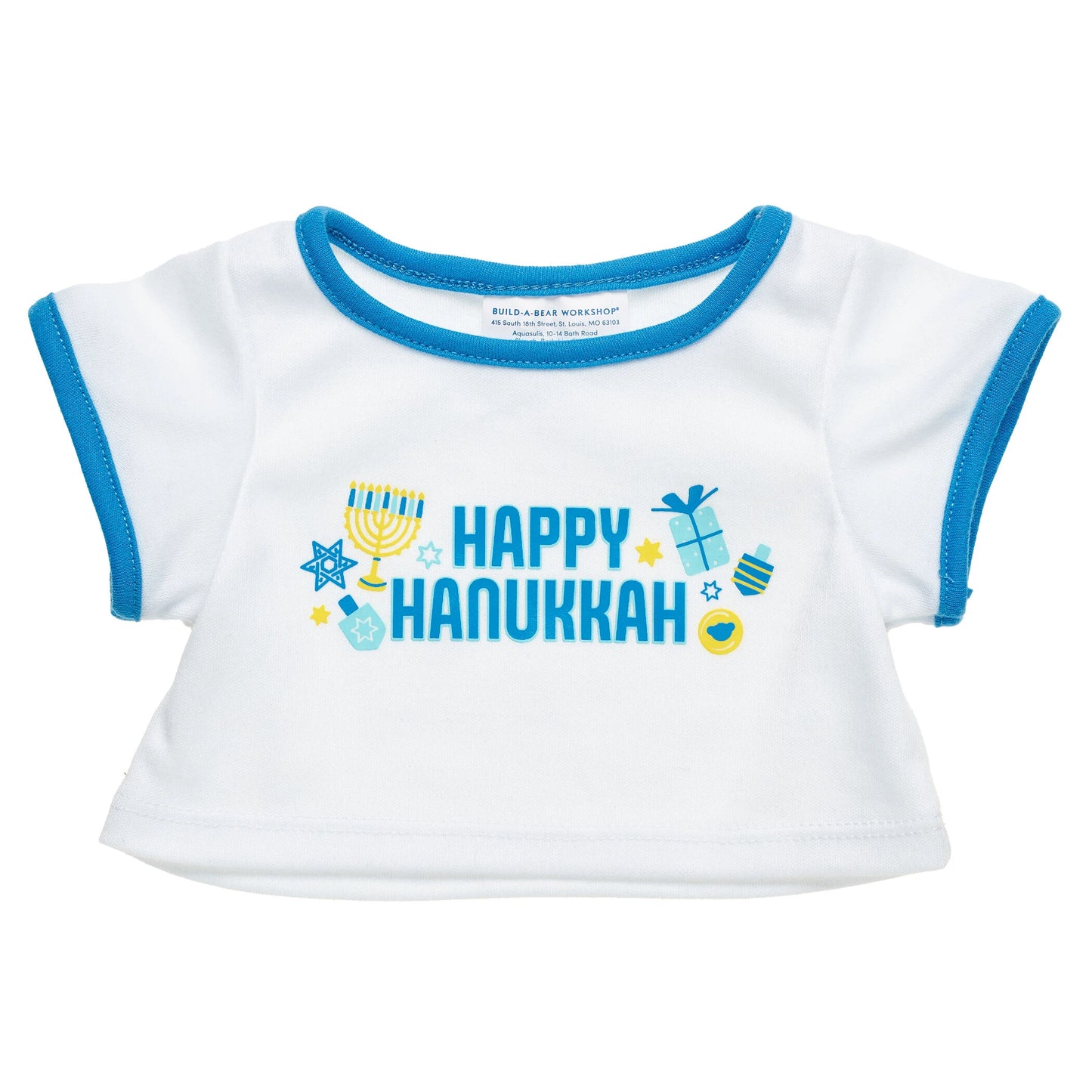 Happy Hanukkah T-Shirt for Stuffed Animals | Build-A-Bear® - US 3163