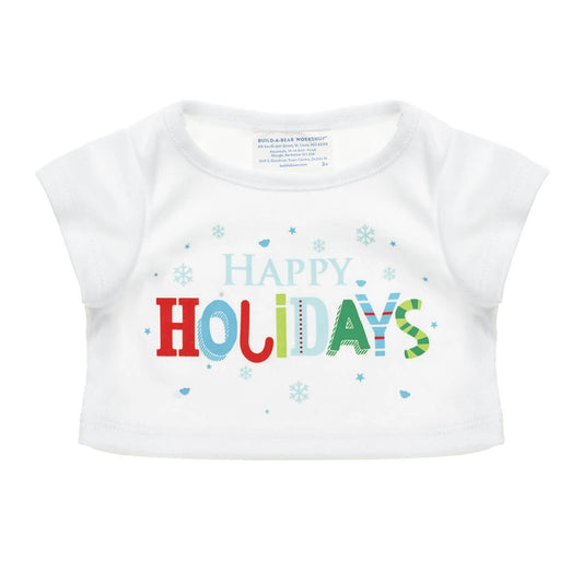 Happy Holidays T-Shirt for Plush Toys | Build-A-Bear® - US 7649