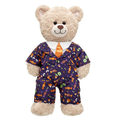 Halloween Suit w/ White Collars &amp; Orange Tie | Build-A-Bear® - US 8960