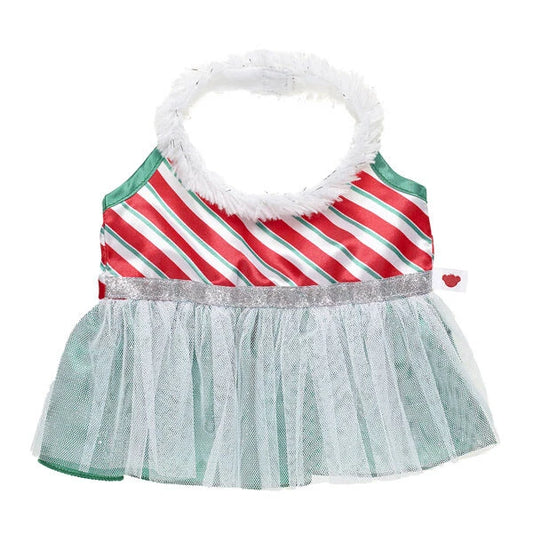 Faux Fur Holiday Dress for Stuffed Animals | Build-A-Bear® - US 8100