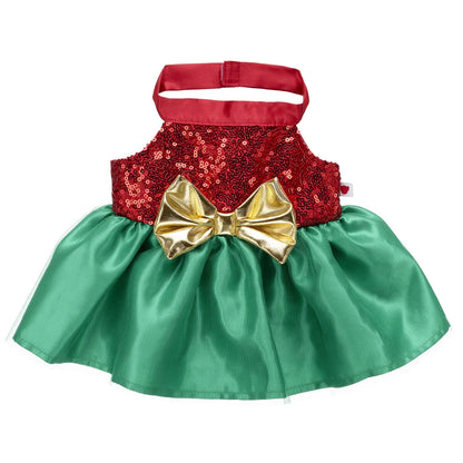 Red and Green Sequin Dress - US 1387
