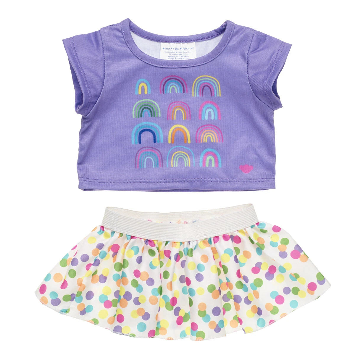 Rainbow Skirt Set 2 pc. for Plush Toys | Build-A-Bear® - US 3392