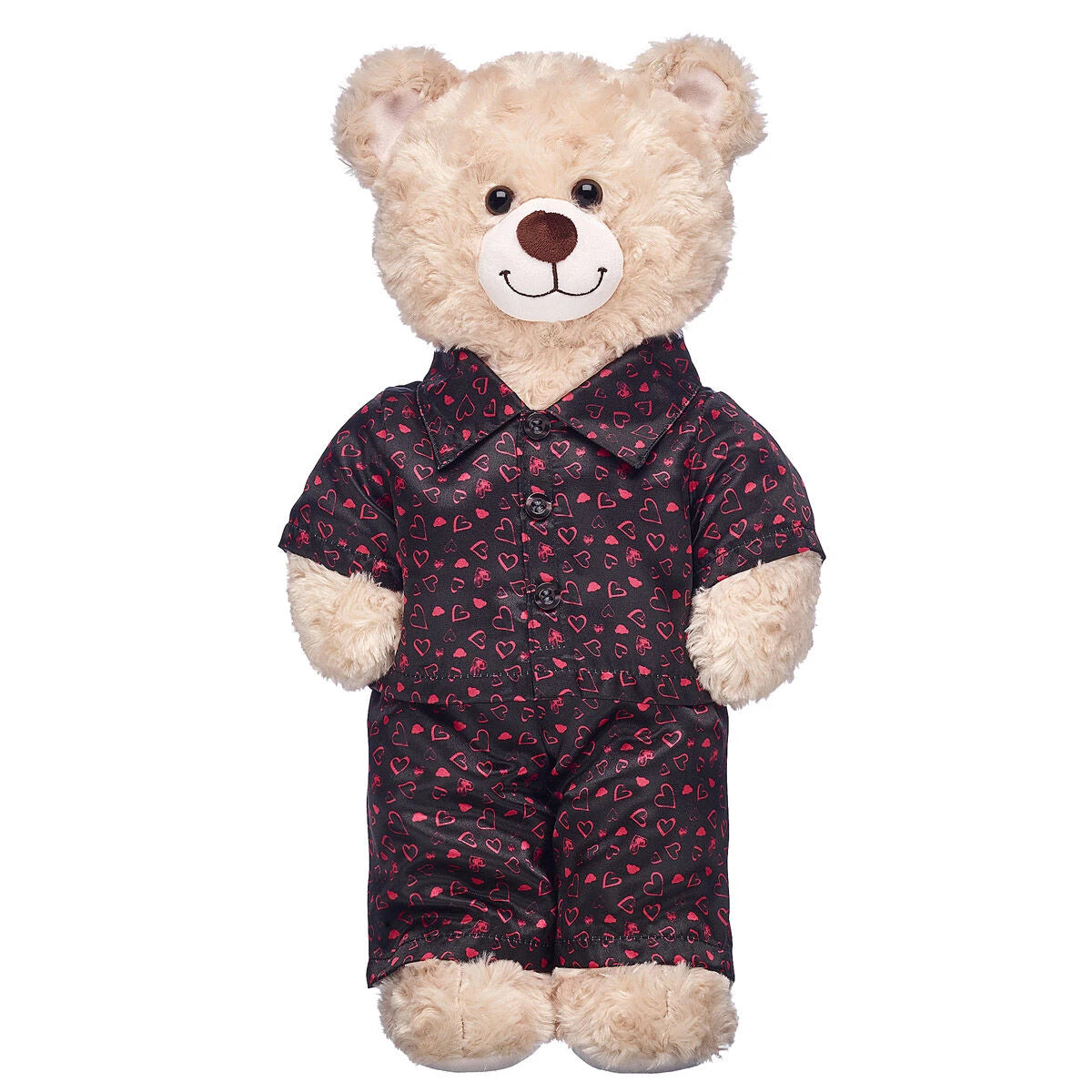 Black Heart Satin Pajamas for Stuffed Animals | Build-A-Bear® - US 1040