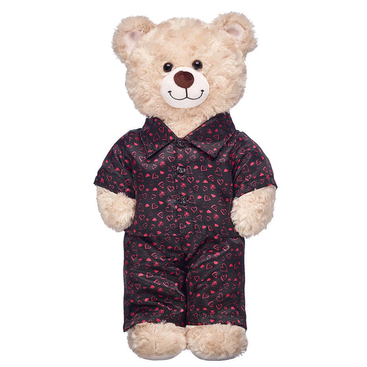 Black Heart Satin Pajamas for Stuffed Animals | Build-A-Bear® - US 1040