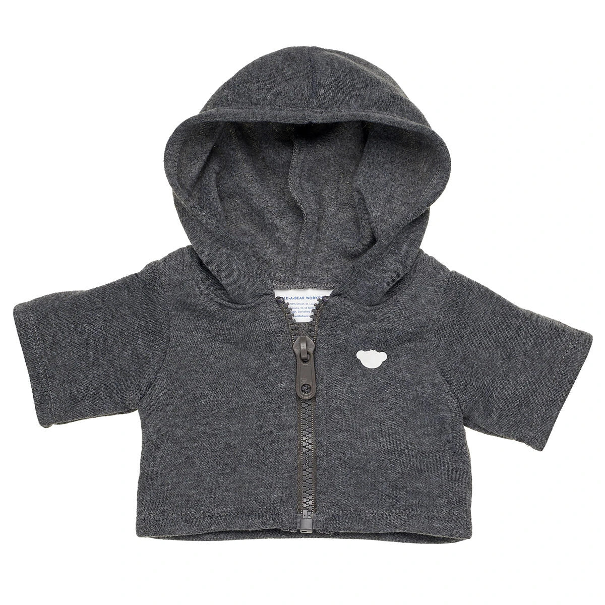 Charcoal Grey Zip Hoodie for Stuffed Animals | Build-A-Bear® - US 7634