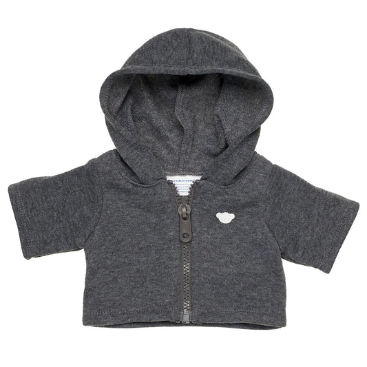 Charcoal Grey Zip Hoodie for Stuffed Animals | Build-A-Bear® - US 7634