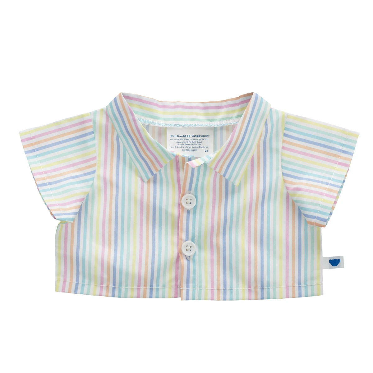 Spring Stripes Button Down Shirt for Plush Toys | Build-A-Bear® - US 4795