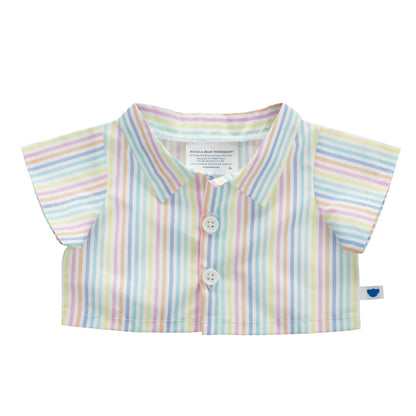 Spring Stripes Button Down Shirt for Plush Toys | Build-A-Bear® - US 4795