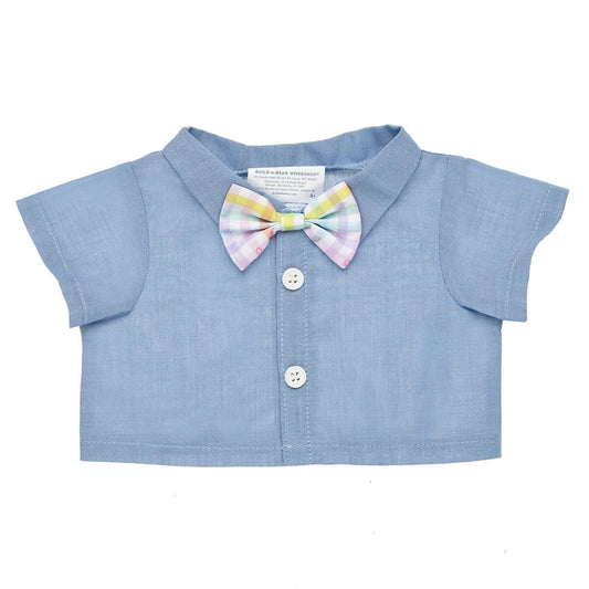 Chambray Shirt With Bow Tie for Stuffed Animals | Build-A-Bear® - US 7412