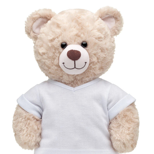 Online Exclusive White V-Neck T-Shirt | Build-A-Bear - US 3280