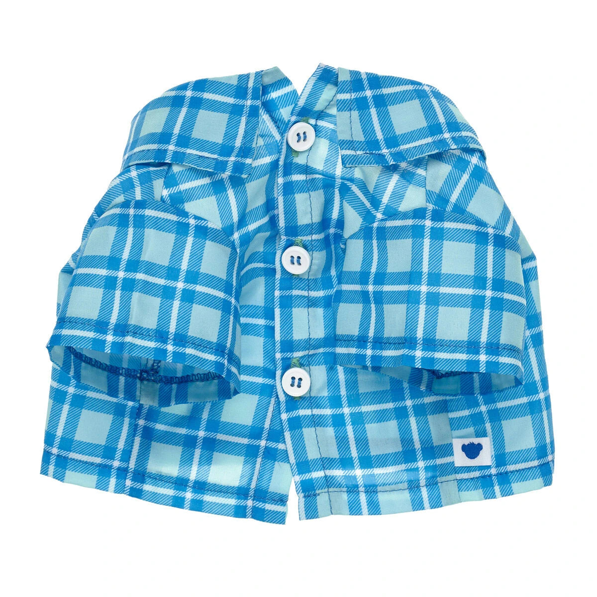 Blue Check T-Shirt for Stuffed Animals - US 9383