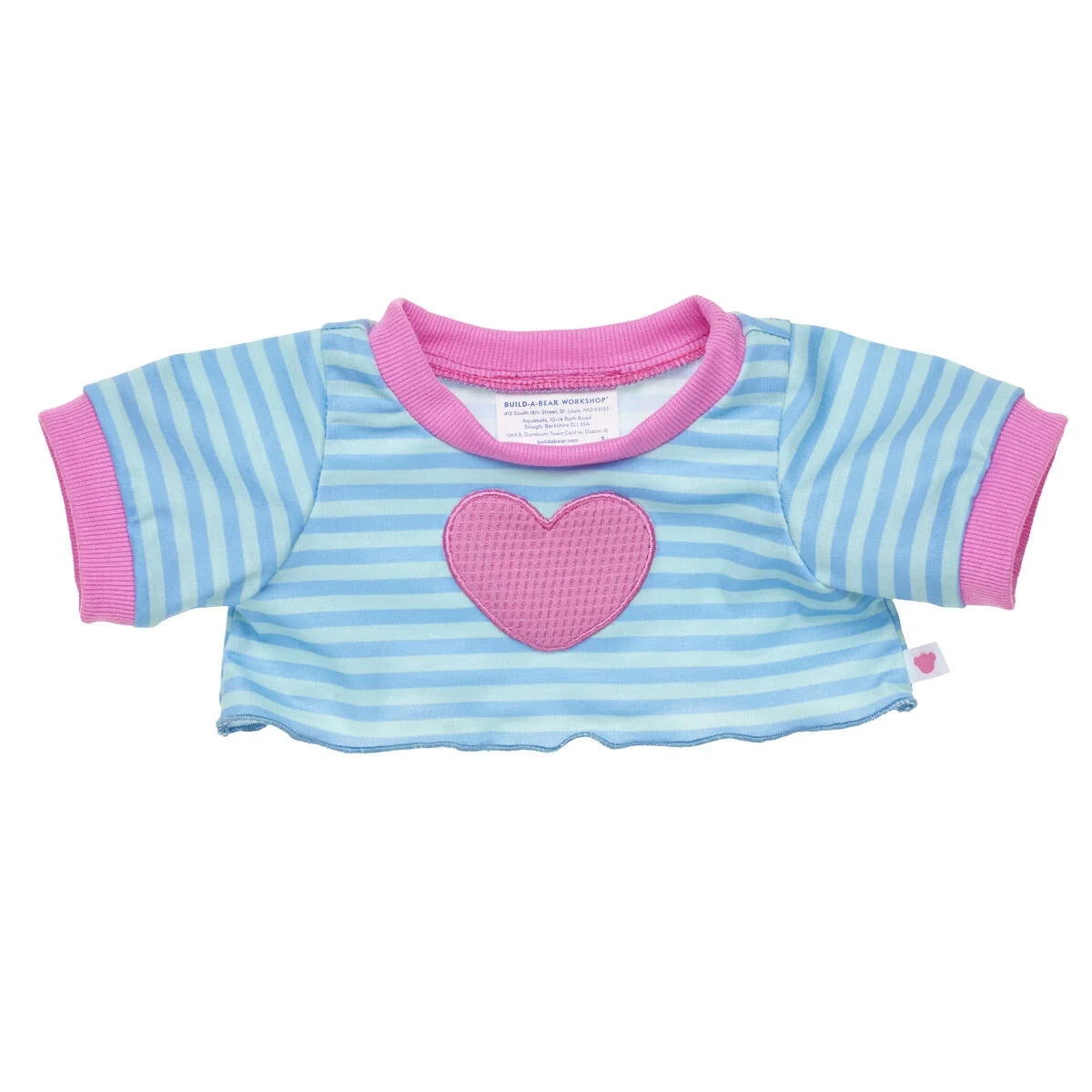 Heart Stripe Sweatshirt | Build-A-Bear - US 7683
