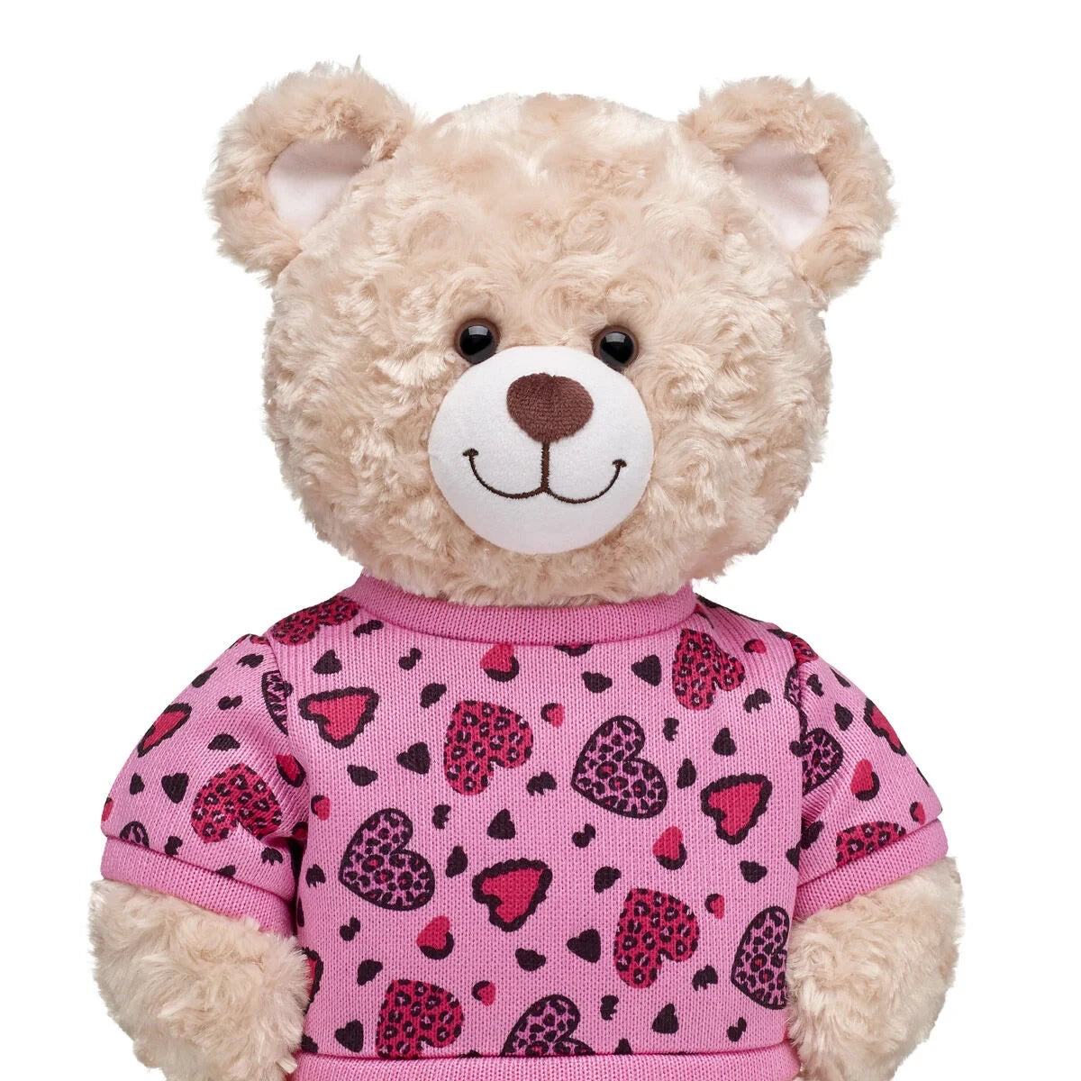 Leopard Print Heart Sweater | Build-A-Bear - US 2509