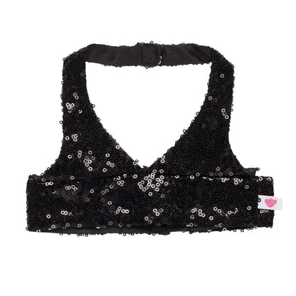 Black Sequin Halter Tank for Plush Toys | Build-A-Bear® - US 6033