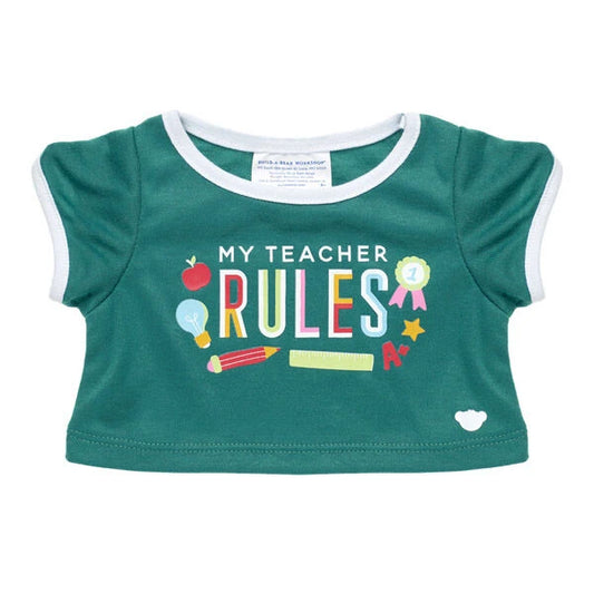My Teacher Rules T-Shirt for Stuffed Animals | Build-A-Bear® - US 6066