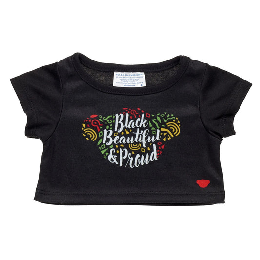 "Black, Beautiful &amp; Proud" T-Shirt for Stuffed Animals | Build-A-Bear® - US 8880