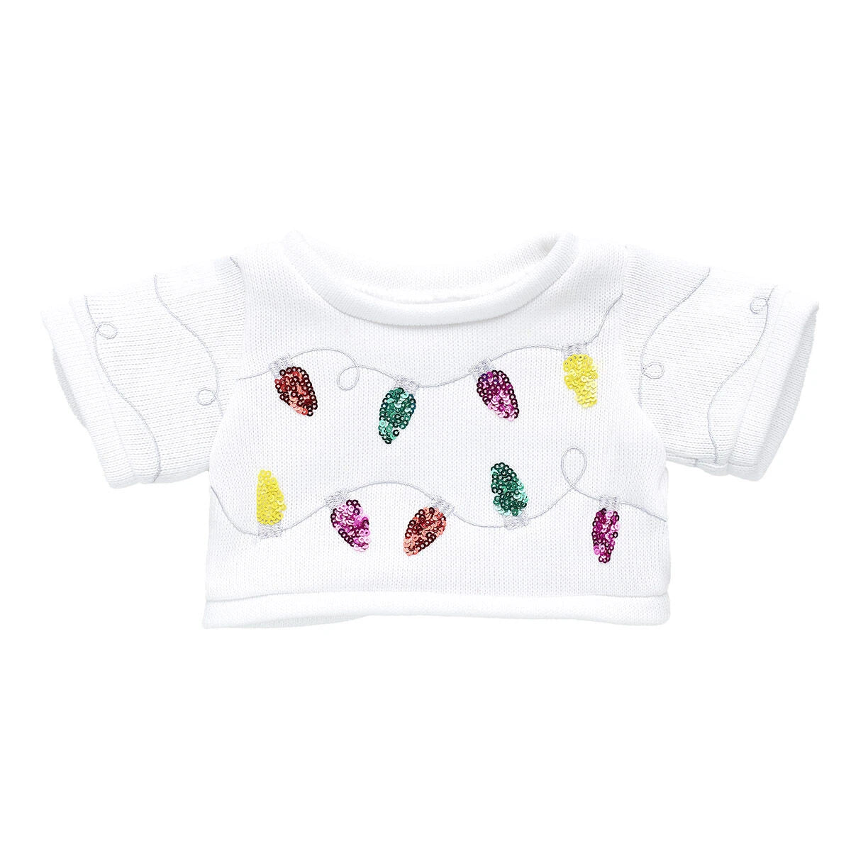 Tipsy Elves Sequin Lights Ugly Christmas Sweater for Stuffed Animals | Build-A-Bear® - US 8386