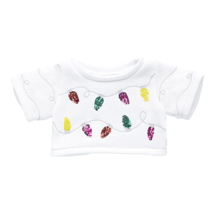 Tipsy Elves Sequin Lights Ugly Christmas Sweater for Stuffed Animals | Build-A-Bear® - US 8386