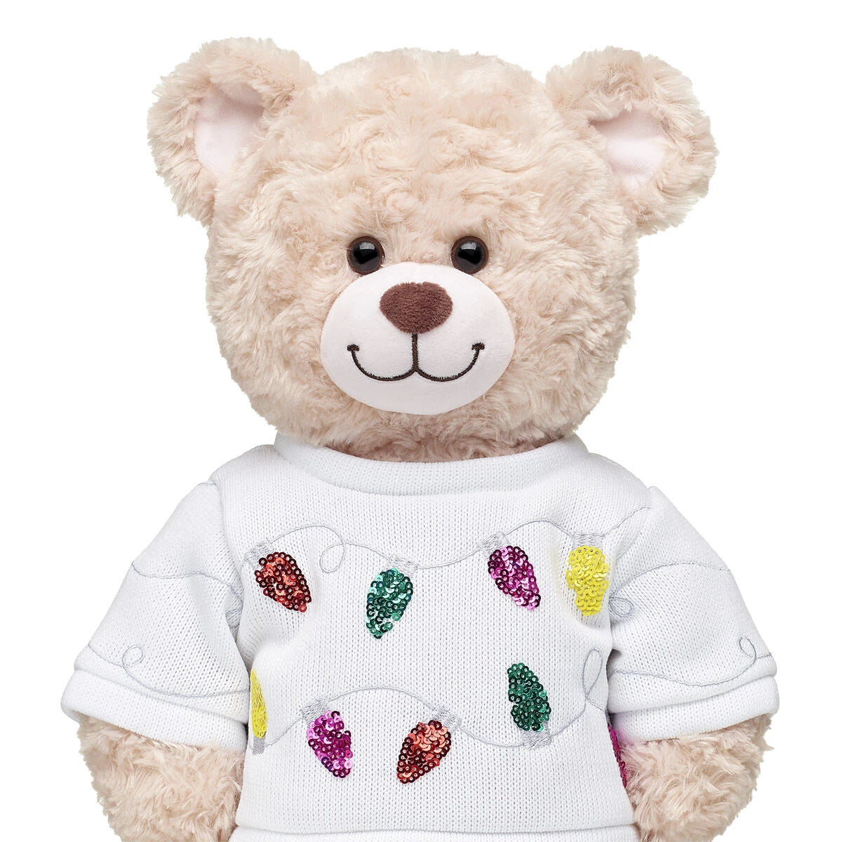 Tipsy Elves Sequin Lights Ugly Christmas Sweater for Stuffed Animals | Build-A-Bear® - US 8386