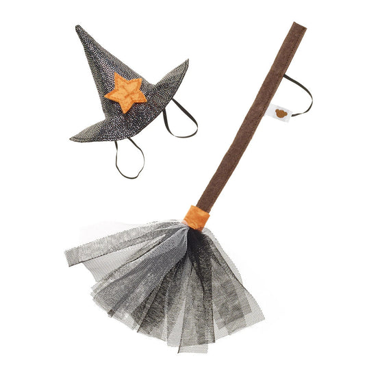 Witch Hat and Broom Set for Stuffed Animals | Build-A-Bear - US 5833