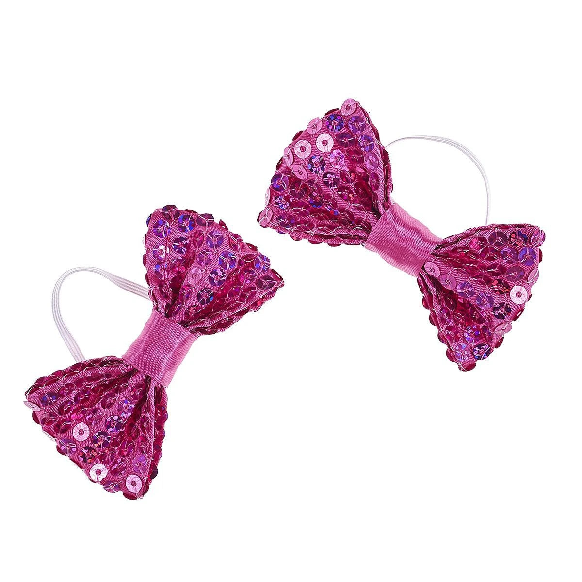 Fuchsia Sequin Bows 2 pc. for Stuffed Animals | Build-A-Bear® - US 7578