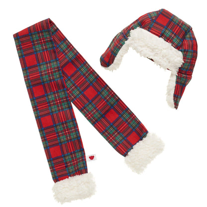 Tartan Hat and Scarf Set | Build-A-Bear® - US 5475