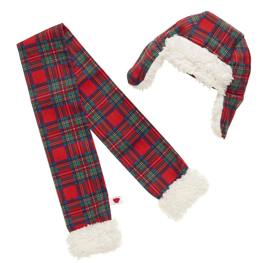 Tartan Hat and Scarf Set | Build-A-Bear® - US 5475