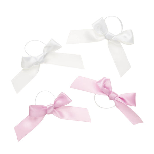 Pink &amp; White Ribbon Bows 4 pc for Plush Toys | Build-A-Bear® - US 6472