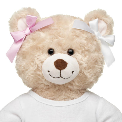 Pink &amp; White Ribbon Bows 4 pc for Plush Toys | Build-A-Bear® - US 6472