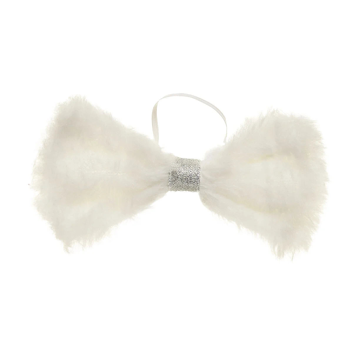 Fuzzy White Bow for Stuffed Animals | Build-A-Bear Workshop® - US 8557