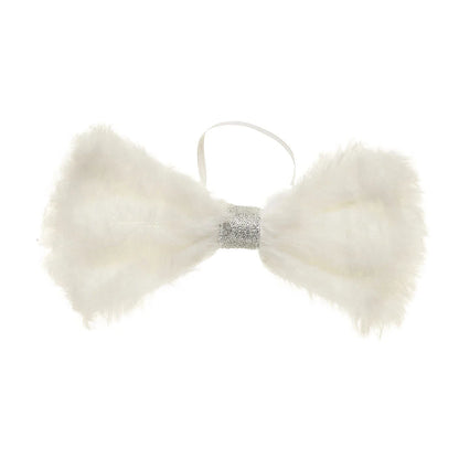 Fuzzy White Bow for Stuffed Animals | Build-A-Bear Workshop® - US 8557