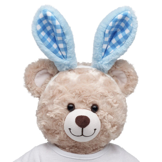 Blue Gingham Bunny Ears Headband | Build-A-Bear - US 4792