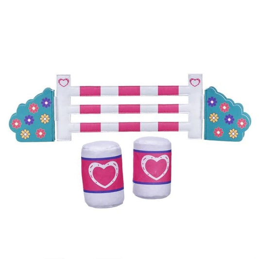 Horses &amp; Hearts Riding Club Barrel &amp; Jump Set 3 pc. for Stuffed Animals | Build-A-Bear® - US 6254
