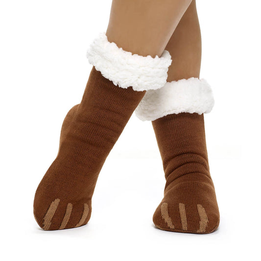 Build-A-Bear Pajama Shop™ Bear Paw Slipper Socks - Toddler, Youth &amp; Adult - US 1969