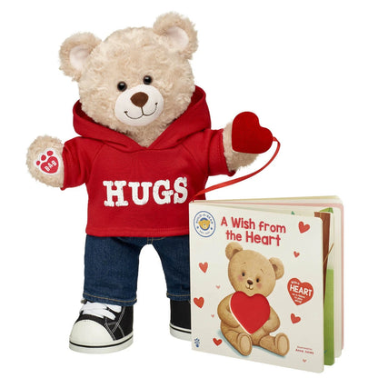 Happy Hugs Teddy Bear "A Wish from the Heart" Board Book Set | Build-A-Bear® - US 3688