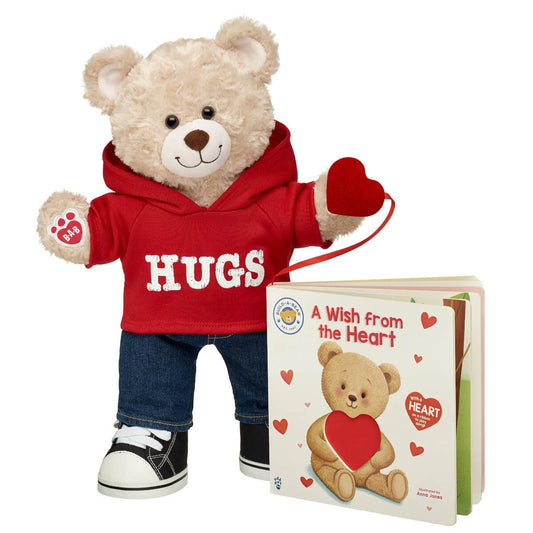 Happy Hugs Teddy Bear "A Wish from the Heart" Board Book Set | Build-A-Bear® - US 3688