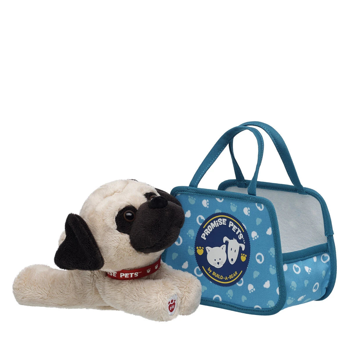 Build-A-Bear Mini Beans® Promise Pets™ Pug Stuffed Animal with Pet Carrier | Build-A-Bear® - US 9698