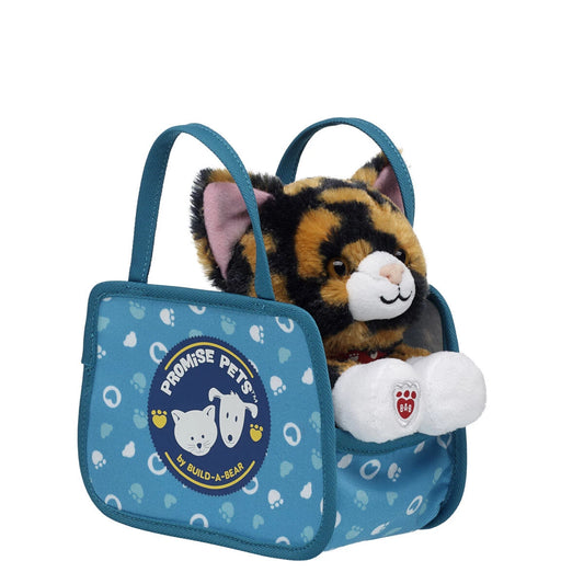 Build-A-Bear Mini Beans® Promise Pets™ Calico Stuffed Animal with Pet Carrier | Build-A-Bear® - US 3698