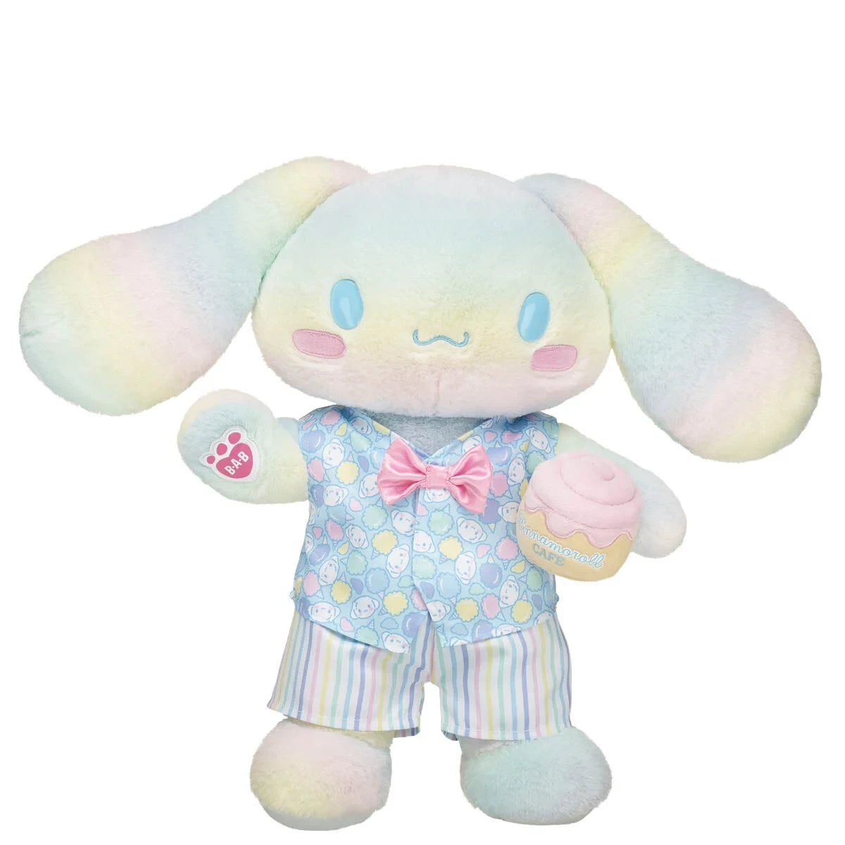 Cotton Candy Cinnamoroll™ Plush &amp; Cafe Wristie | Build-A-Bear® - US 9207